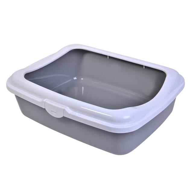 Litiera din plastic Felis, 48 x 37 x 16 cm, Gri