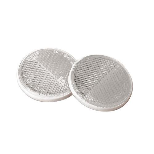 Reflectorizant catadioptru Ø65mm 2buc - Alb