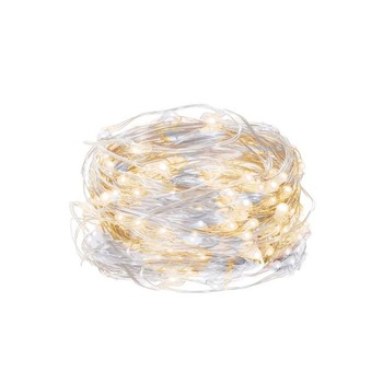 Instalatie luminoasa LED de Craciun, 20 led-uri, lumina calda + rece, 2m, 2x baterii AA Instalatie luminoasa LED de Craciun, 20 led-uri, lumina calda + rece, 2m, 2x baterii AA