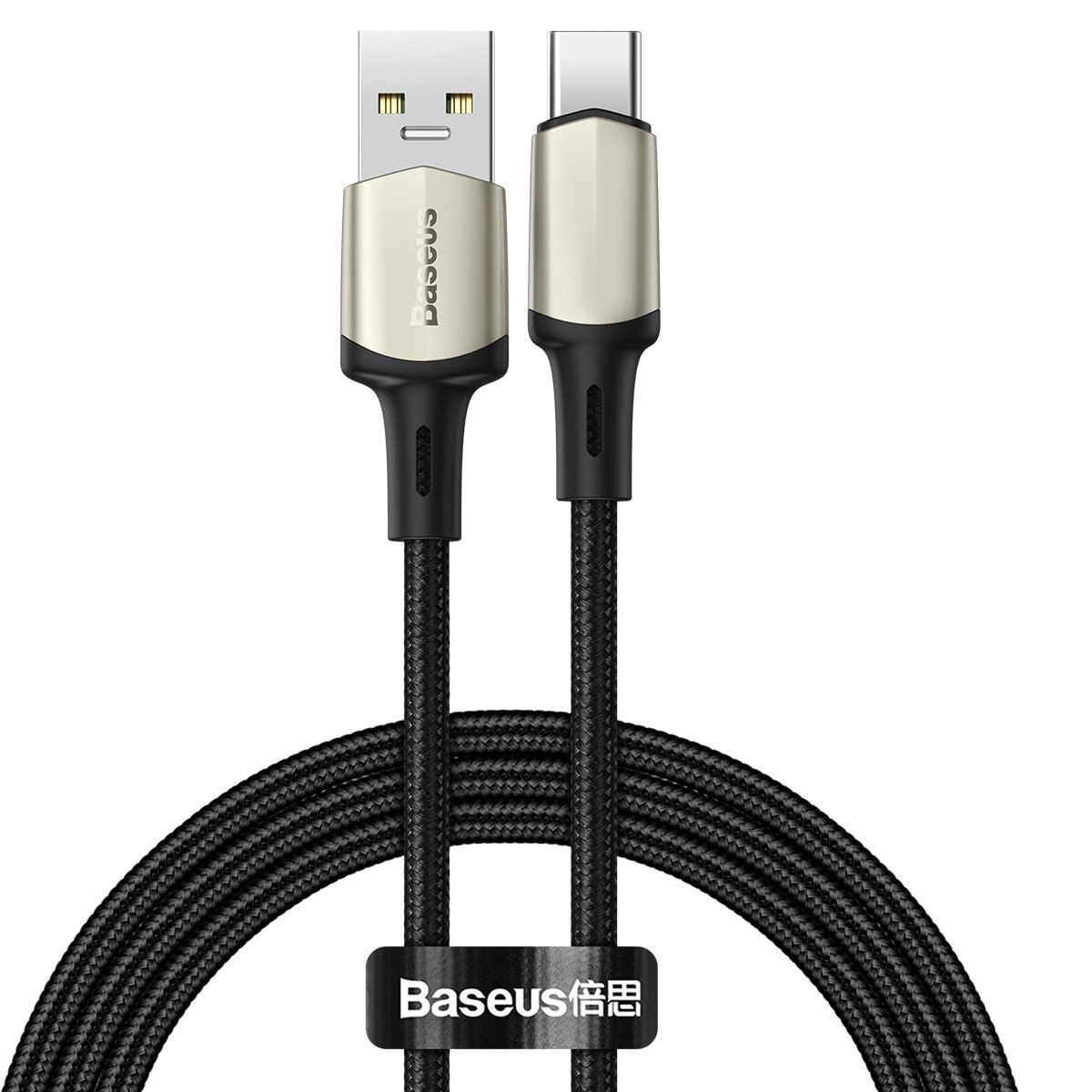 Cablu USB-C Baseus Cafule, VOOC, QC, 5A, 1m, negru