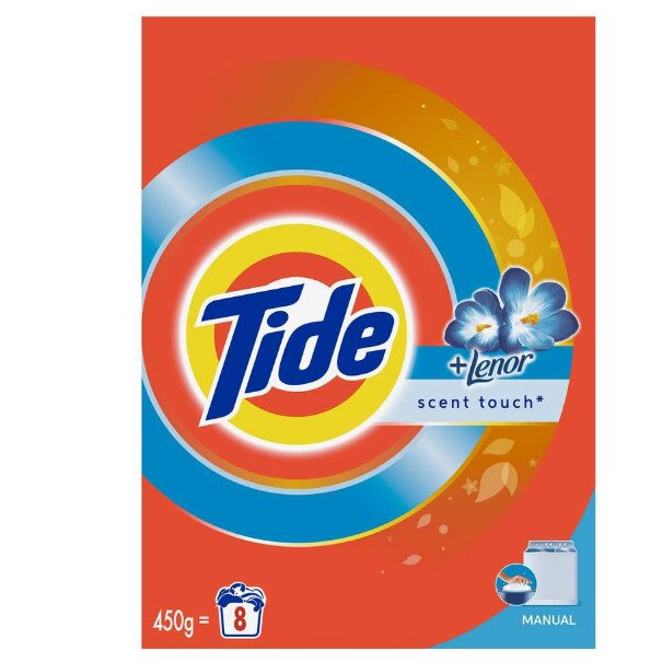 Tide Touch Of Lenor detergent Pudra 450 g 8 Spalari