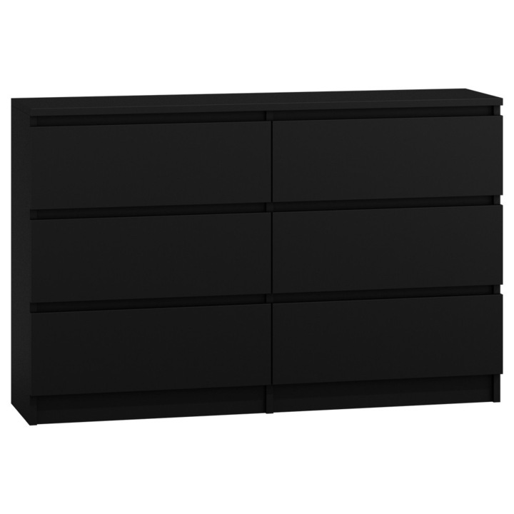 M6 140 2X3 komód, fekete (GSB5999114106768)