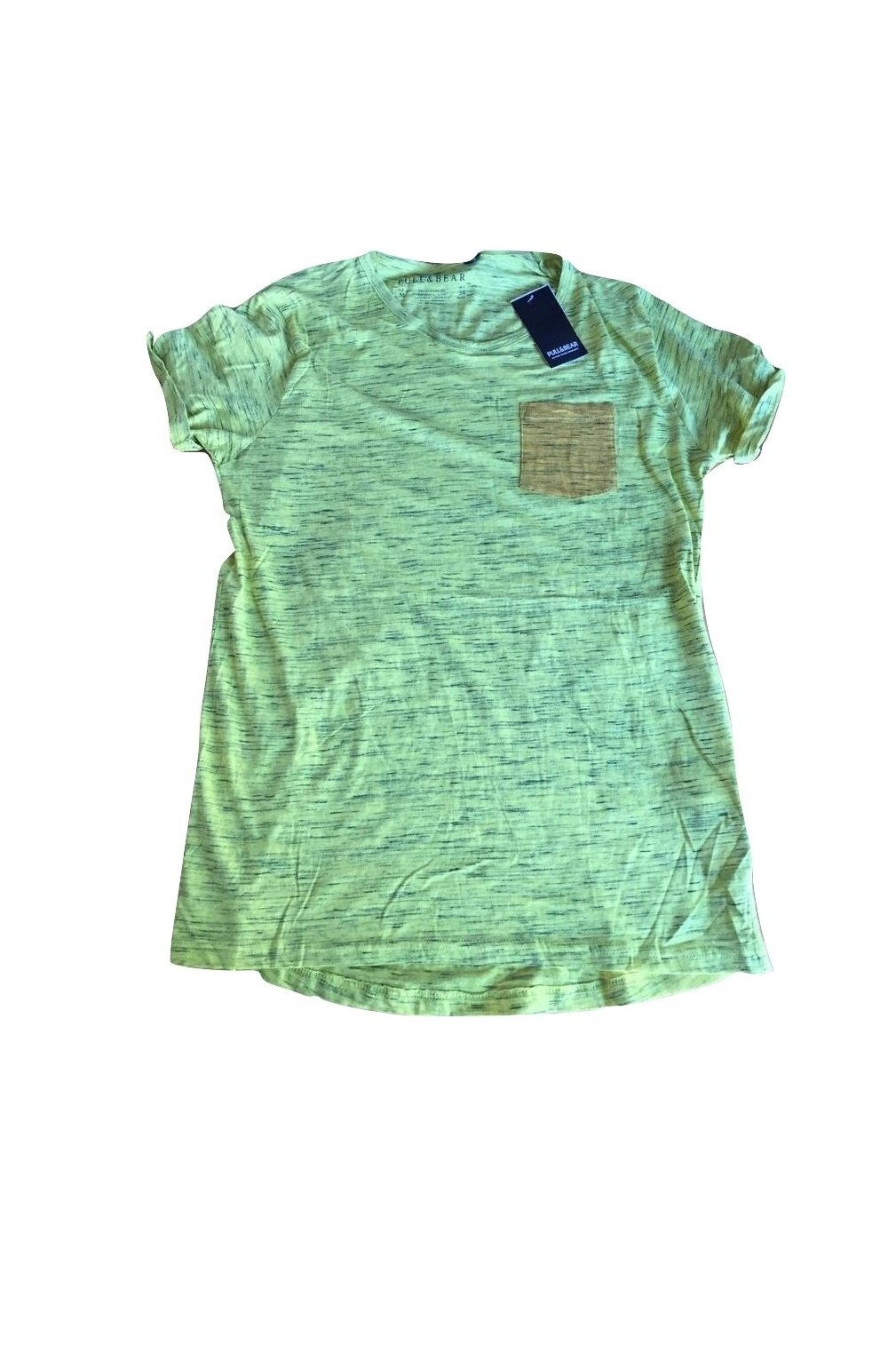 Tricou, Pull & Bear, Galben Mustar, Galben Mustar