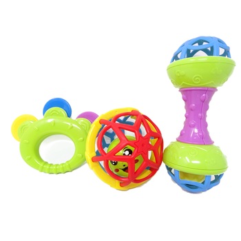 Set Jucarii Salamandra Kids Zornaitoare pentru Bebelusi, Mov Set Jucarii Salamandra Kids Zornaitoare pentru Bebelusi, Mov
