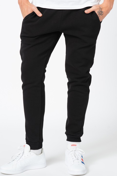 Only & Sons, Pantaloni sport regular fit cu snur de ajustare, Negru