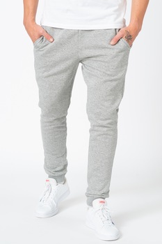 only amp sons pantaloni sport din amestec de bumbac cu snur de ajustare in talie gri melange imagen 15_0_
0