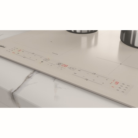 Plita incorporabila Whirlpool WLB6860NES, Inductie, 4 zone de gatit, FlexiCook, Tehnologia 6th Sense, 60 cm, Sticla argintie