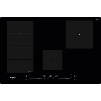Plita incorporabila Whirlpool WFS3977NE, Inductie, 4 zone de gatit, FlexiSide, Tehnologia 6th Sense, Power Management, 77 cm, Sticla neagra Plita incorporabila Whirlpool WFS3977NE, Inductie, 4 zone de gatit, FlexiSide, Tehnologia 6th Sense, Power Management, 77 cm, Sticla neagra