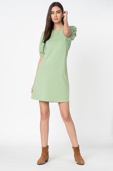 Vero Moda, Rochie mini cu maneci bufante, Verde, M Vero Moda, Rochie mini cu maneci bufante, Verde, M