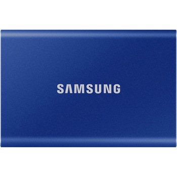 SSD extern Samsung T7 portabil, 1TB, USB 3.2, Indigo Blue SSD extern Samsung T7 portabil, 1TB, USB 3.2, Indigo Blue