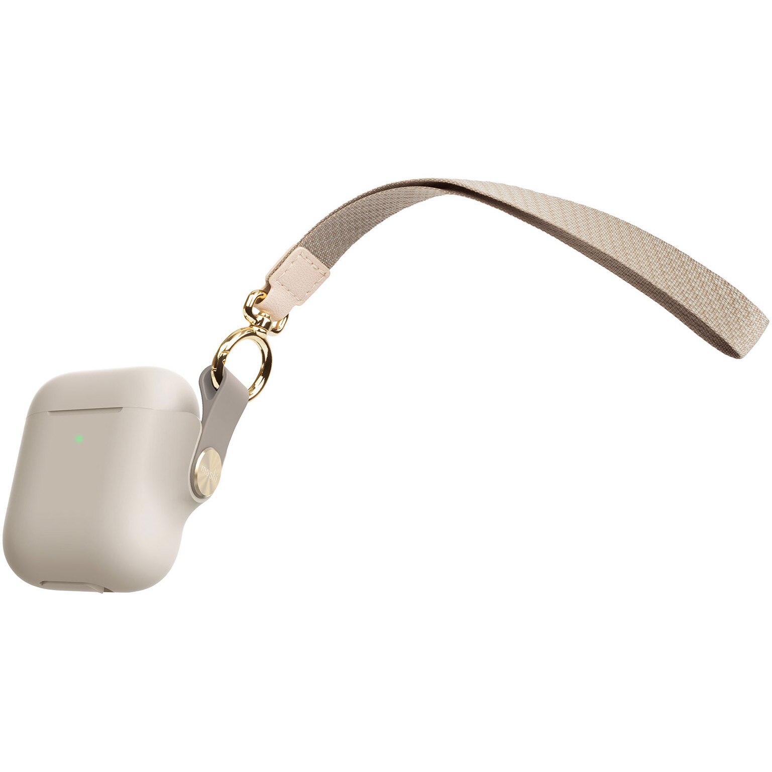 Husa Moshi Pebbo pentru AirPods (1st/2nd Gen), Savanna Beige