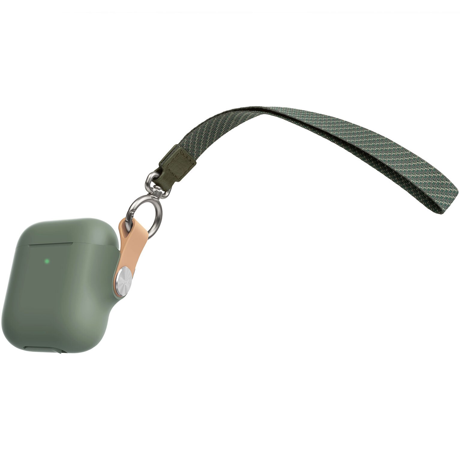 Husa Moshi Pebbo pentru AirPods (1st/2nd Gen), Mint Green