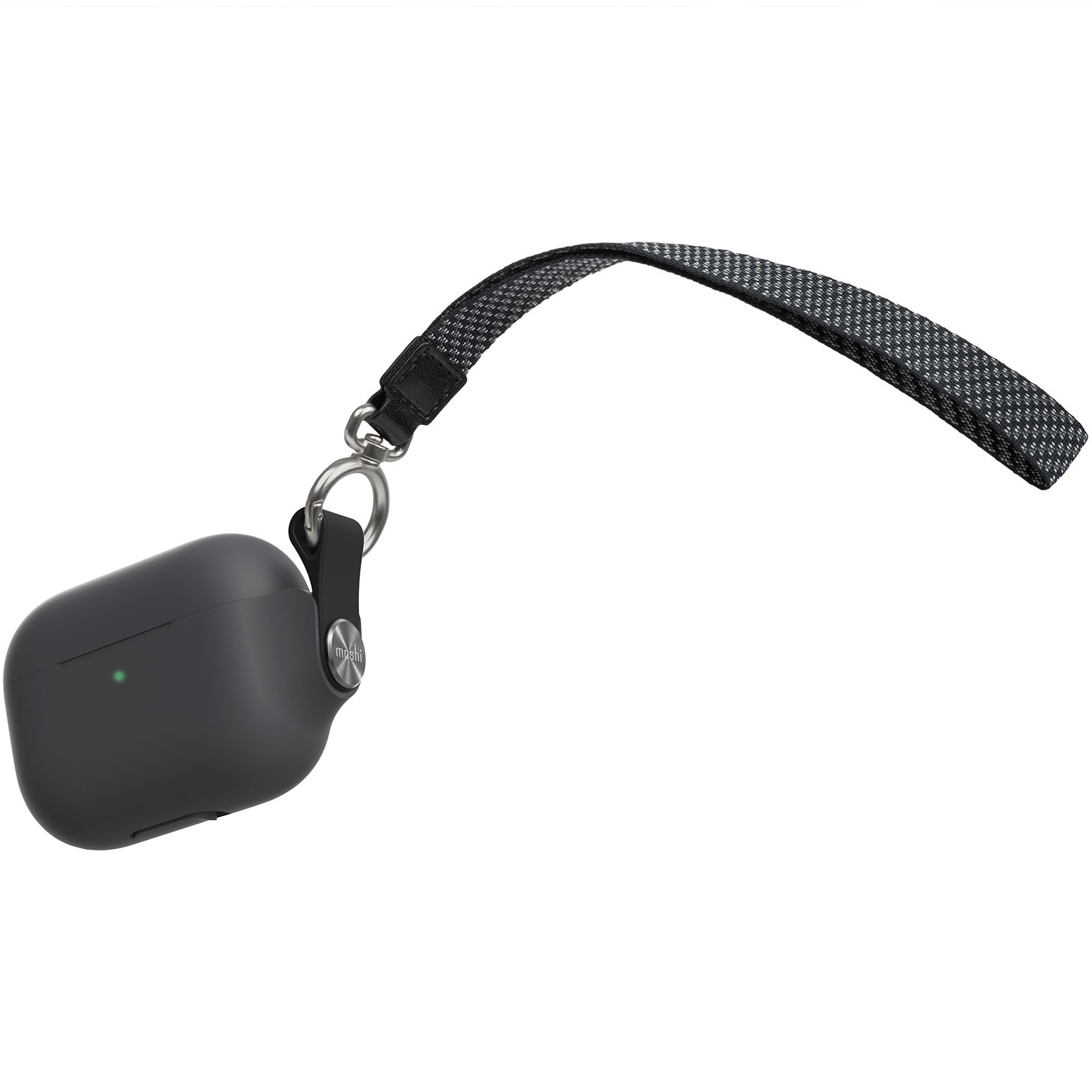 Husa Moshi Pebbo pentru AirPods Pro, Shadow Black
