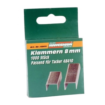 Rezerva capse Mannesmann M48411, 8 mm, 1000 bucati Rezerva capse Mannesmann M48411, 8 mm, 1000 bucati