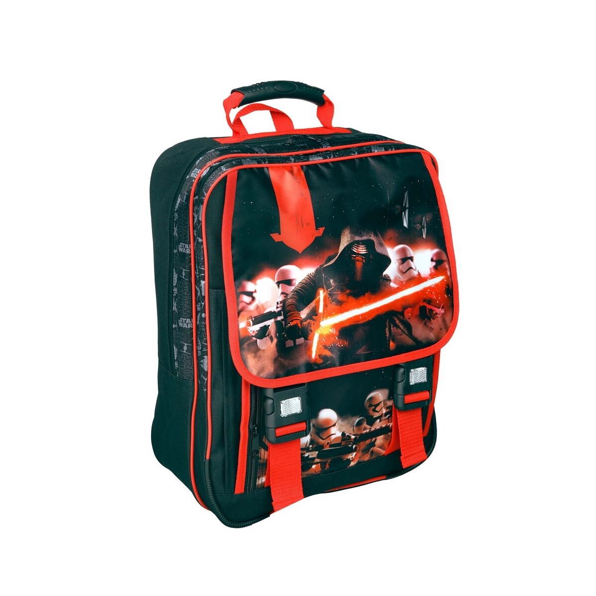 Geanta Star Wars Episode VII Kylo Ren & Stormtroopers - Backpack, Negru/Rosu