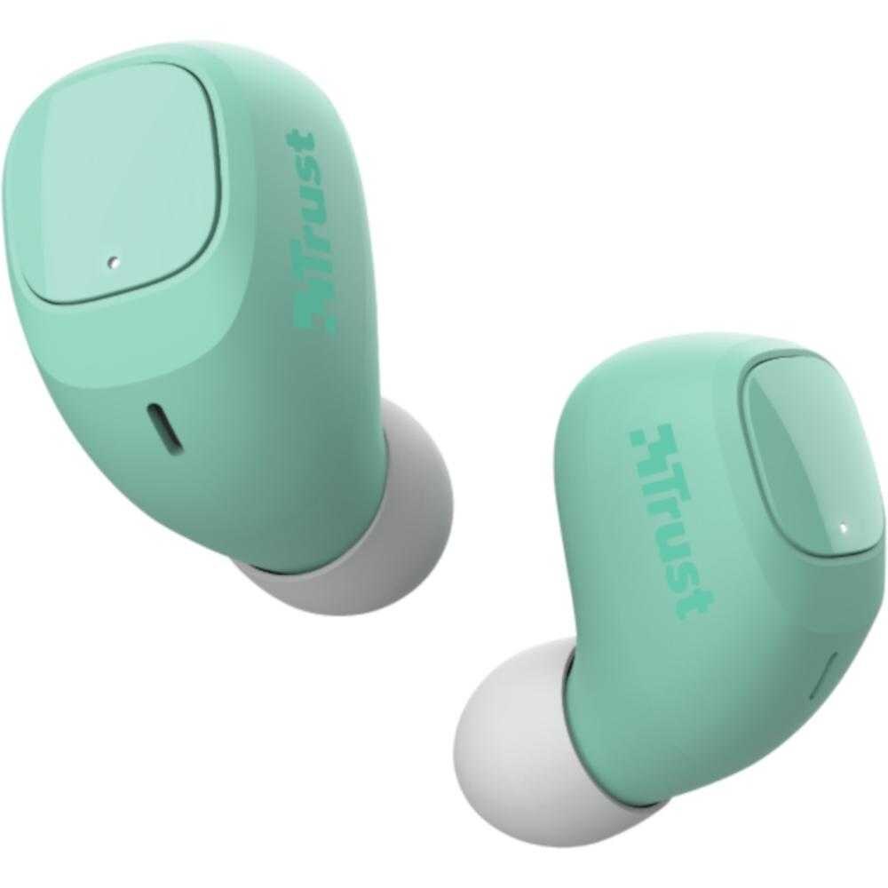Casti True Wireless Trust Nika Compact, Bluetooth, Mint