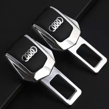 Centura falsa, Anulator / Blocator Sunet Centura Piele Chrome Audi Set 2 buc Centura falsa, Anulator / Blocator Sunet Centura Piele Chrome Audi Set 2 buc