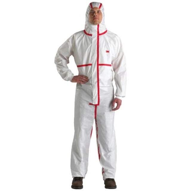 Combinezon de protectie impotriva agentilor infectiosi, anti-chimic si anti-static, clasa 4, 5 si 6, 4565 3M, Marime XL