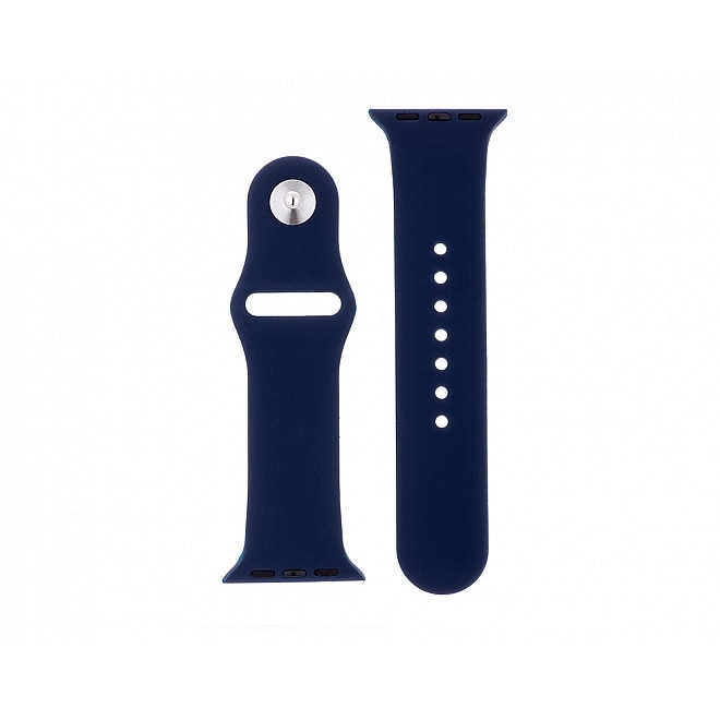 Curea din silicon pentru Apple Watch, compatibil cu dimensiunea 42/44 mm, Albastru Nautic, BBL1748