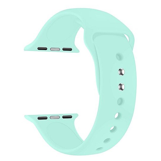 Curea din silicon pentru Apple Watch, compatibil cu dimensiunea 42/44 mm, Verde Ice, BBL1759