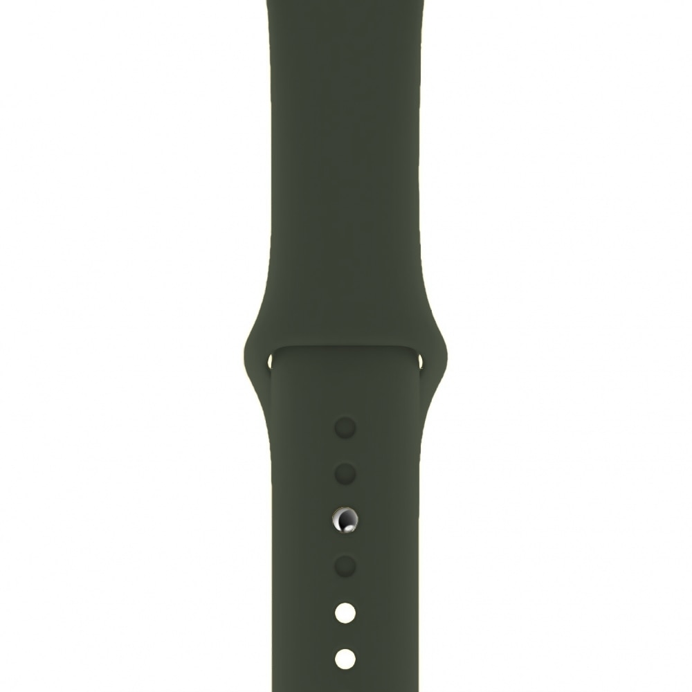 Curea din silicon pentru Apple Watch, compatibil cu dimensiunea 42/44 mm, Verde Militar, BBL1758
