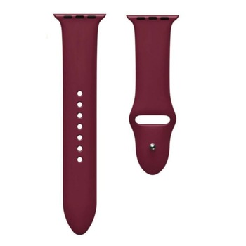 Curea din silicon pentru Apple Watch, compatibil cu dimensiunea 42/44 mm, Visiniu, BBL1761 Curea din silicon pentru Apple Watch, compatibil cu dimensiunea 42/44 mm, Visiniu, BBL1761