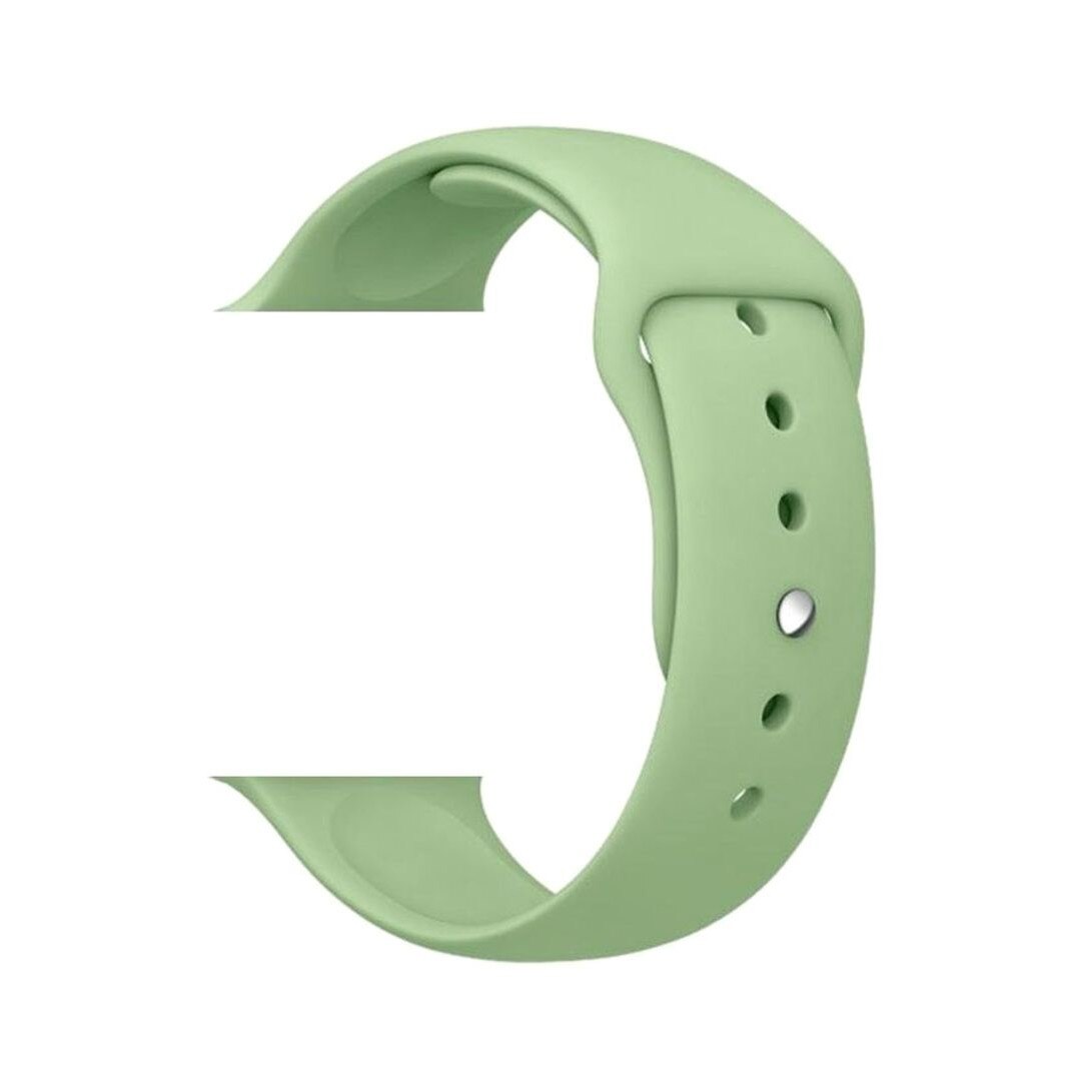 Curea din silicon pentru Apple Watch, compatibil cu dimensiunea 42/44 mm, Verde Pal, BBL1762