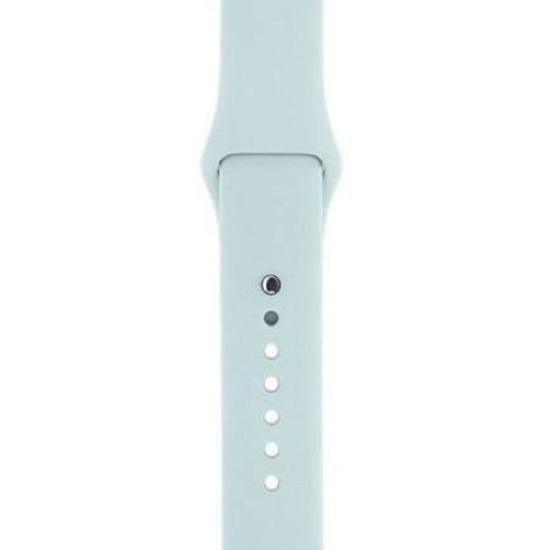 Curea din silicon pentru Apple Watch, compatibil cu dimensiunea 42/44 mm, Albastru Ice, BBL1773