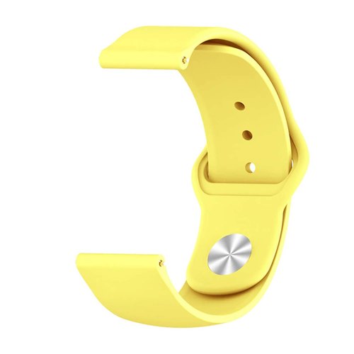 Curea din silicon pentru Apple Watch, compatibil cu dimensiunea 42/44 mm, Galben Pastel, BBL1778