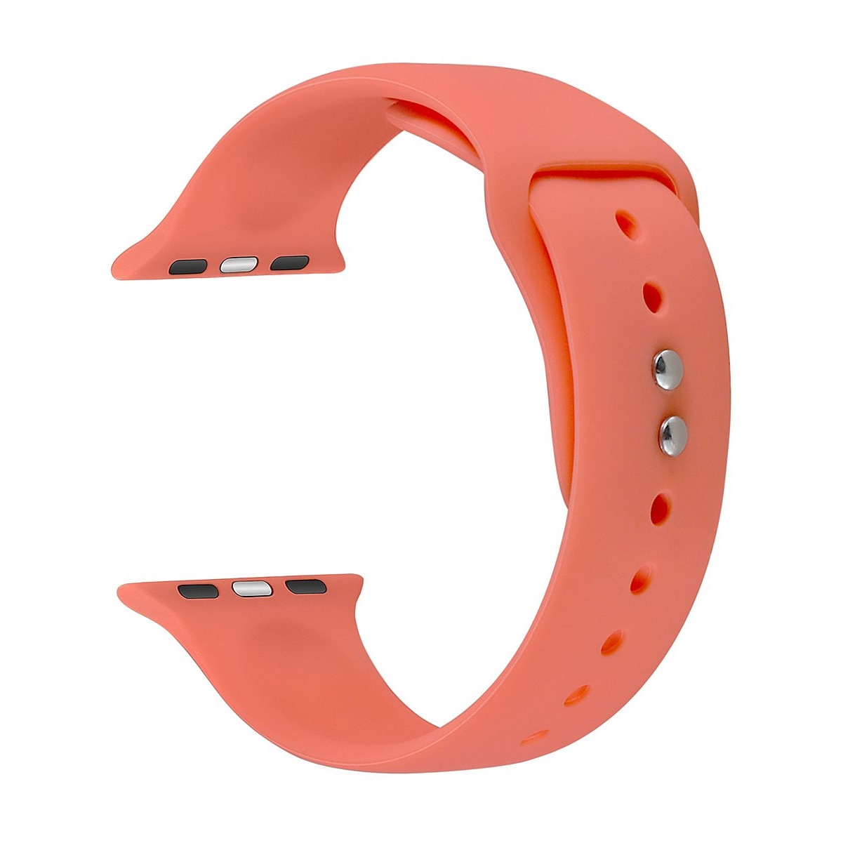 Curea din silicon pentru Apple Watch, compatibil cu dimensiunea 42/44 mm, Coral, BBL1780