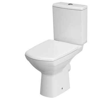 Set vas WC + rezervor Cersanit Compact 482 Carina New, CleanON, evacuare orizontala, rezervor 3/5 L, capac duroplast cu inchidere lenta Set vas WC + rezervor Cersanit Compact 482 Carina New, CleanON, evacuare orizontala, rezervor 3/5 L, capac duroplast cu inchidere lenta