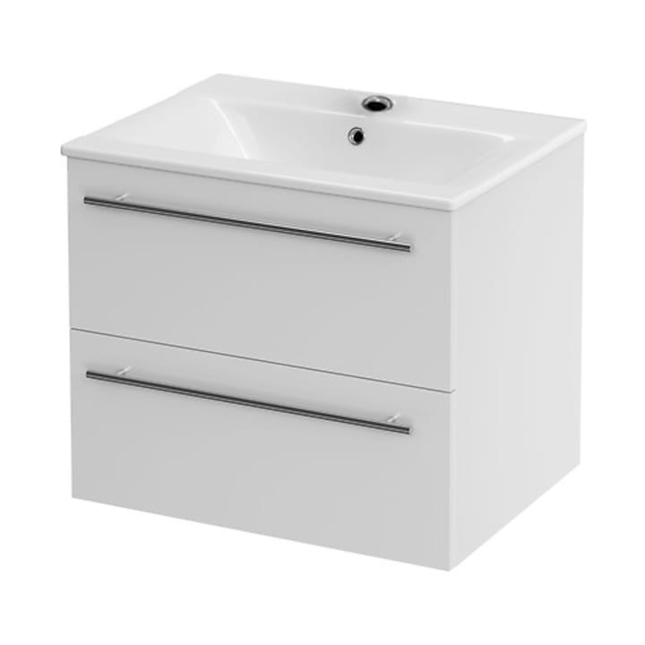 Комплект шкаф за баня Cersanit Gracja + Умивалник Cersanit Ontario 499, 60 см, Бял