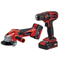 set masina gaurit si polizor unghiular einhell pxctc-tk 18 li kit power tool kit 35 nm 21 trepte 115 mm diam disc acumulatori 15 ah si 3 ah inclusi imagen 46_0_
0