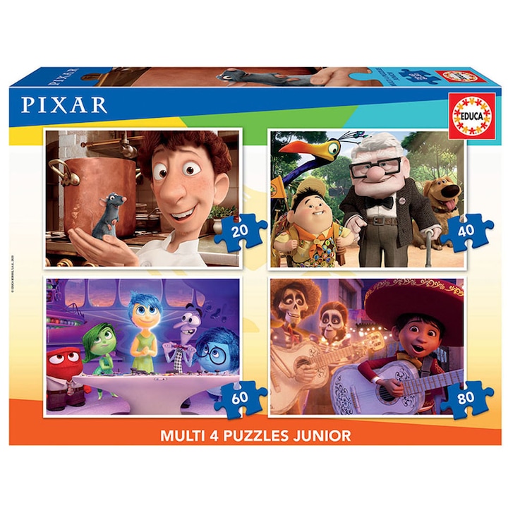 Пъзел Educa Disney Pixar 18625, 20/40/60/80 части