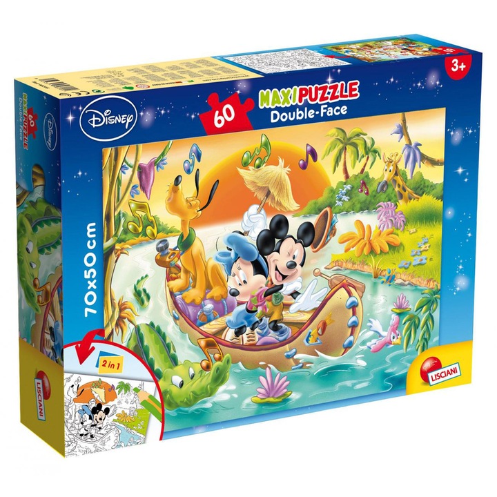 Пъзел Lisciani Mickey Mouse Maxi DF, River, 60 части
