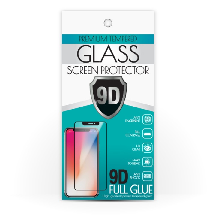 Стъклен протектор Tempered Glass Samsung Galaxy A42 5G, 9D, Черен