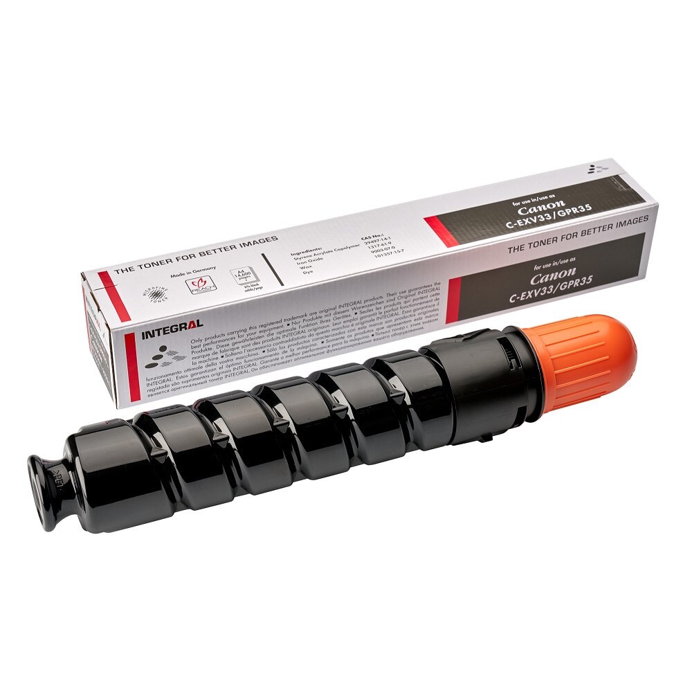 Cartus toner, Integral, Canon EXV-33 compatibil, 14600 pagini, negru, original by INTEGRAL GERMANY, pentru copiatoare Canon IR2520, IR2520i, IR2520C, IR2520CN, IR2525, IE2525i, IR2530, IR2530i