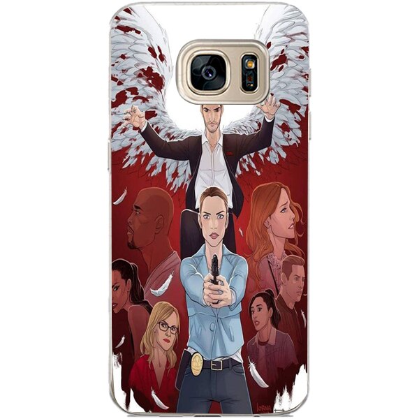 Husa din Silicon, Lucifer Bang pentru Samsung Galaxy S7 Edge, Multicolor