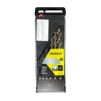 Set 6 burghie HSS-E 2/3/4/5/6/8mm cobalt Set 6 burghie HSS-E 2/3/4/5/6/8mm cobalt