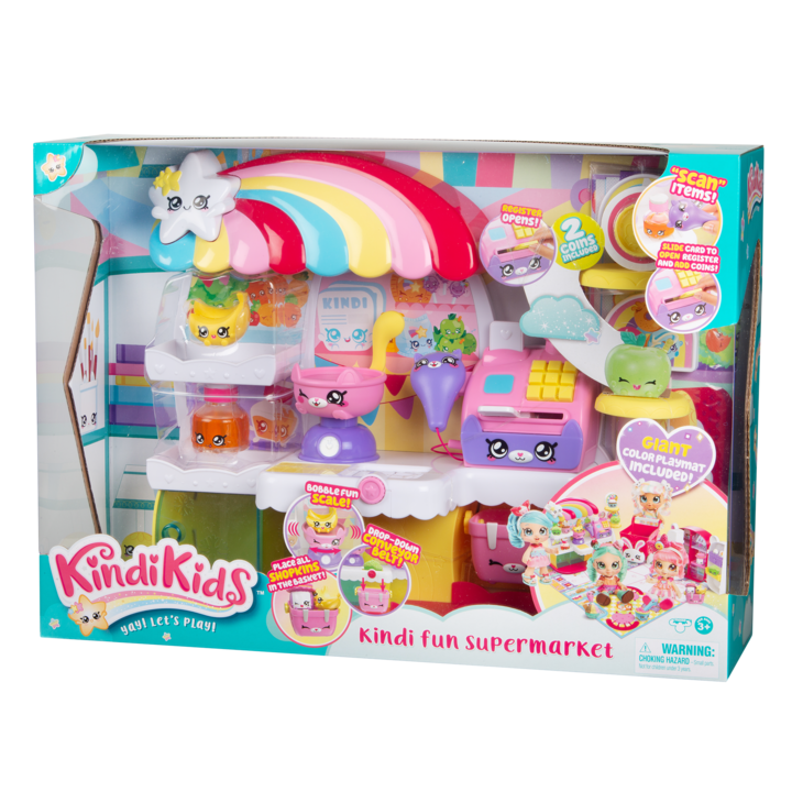 Комплект за игра Kindi Kids - Супермаркет