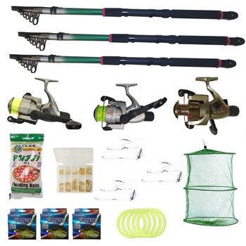 Set 3 lansete eastshark 2.4m, 3 mulinete, pufuleti, 3 gute, ace, 3 forfati, bambine si juvelnic Set 3 lansete eastshark 2.4m, 3 mulinete, pufuleti, 3 gute, ace, 3 forfati, bambine si juvelnic