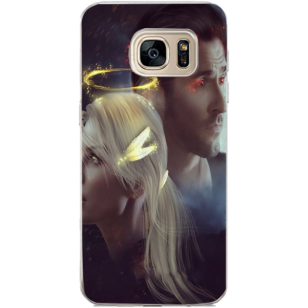Husa din Silicon, Lucifer Chloe Decker And Lucifer pentru Samsung Galaxy S7 Edge, Multicolor