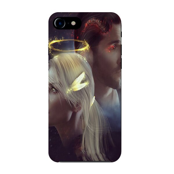 Husa din Silicon, Lucifer Chloe Decker And Lucifer pentru iPhone 7, Multicolor