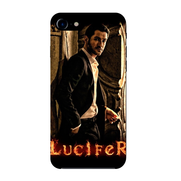 Husa din Silicon, Lucifer Fire pentru iPhone 7, Multicolor
