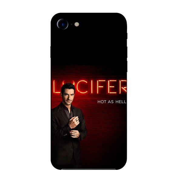 Husa din Silicon, Lucifer Hot As Hell pentru iPhone 7, Multicolor