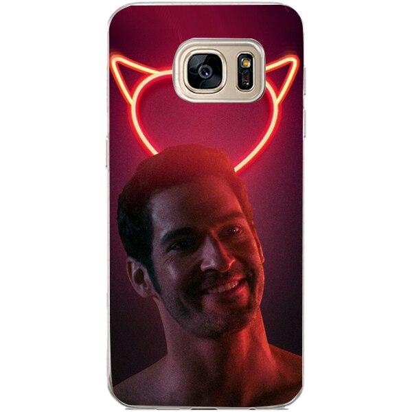 Husa din Silicon, Lucifer Hei darling pentru Samsung Galaxy S7 Edge, Multicolor