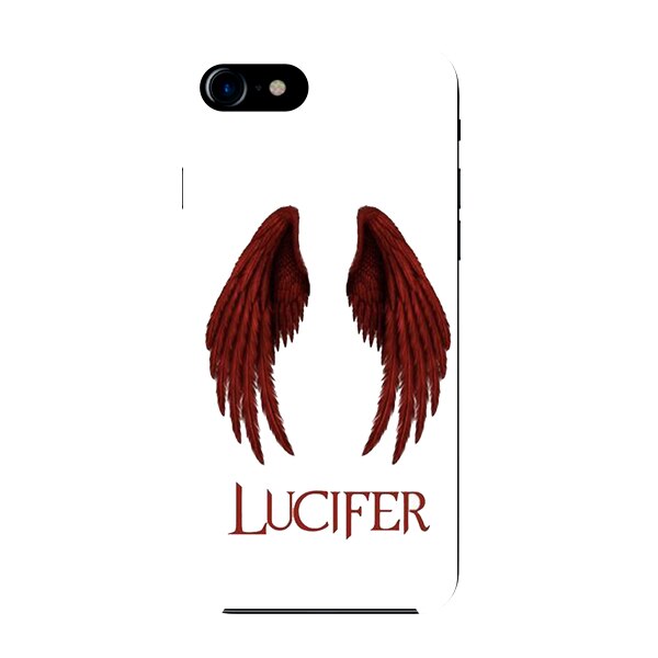 Husa din Silicon, Lucifer Red wings pentru iPhone 7, Multicolor