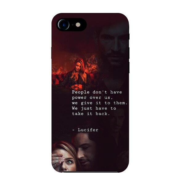 Husa din Silicon, Lucifer Power pentru iPhone 7, Multicolor