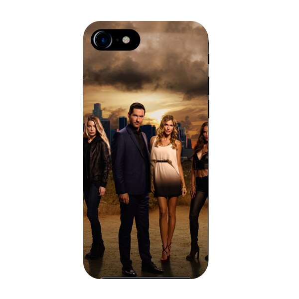 Husa din Silicon, Lucifer Squad pentru iPhone 7, Multicolor