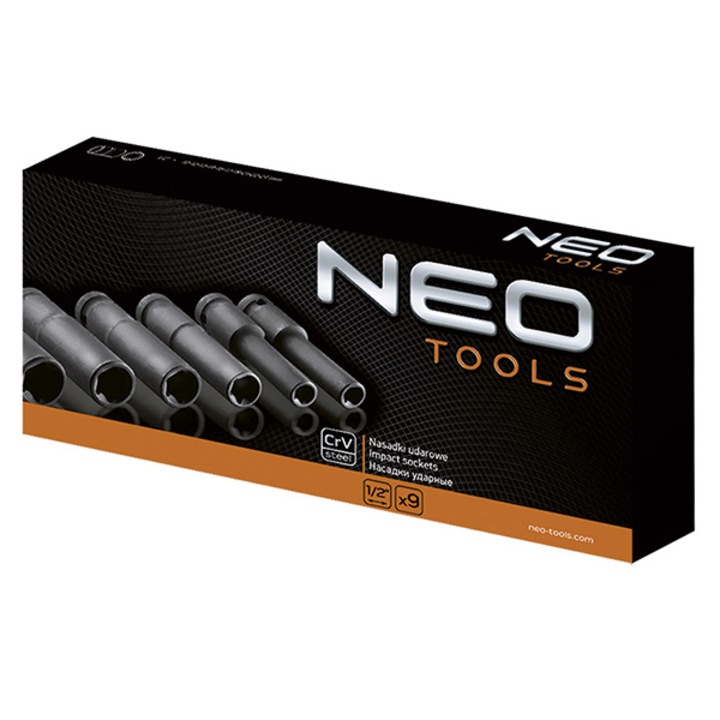Set 9 piese tubulare impact 1/2" Neo